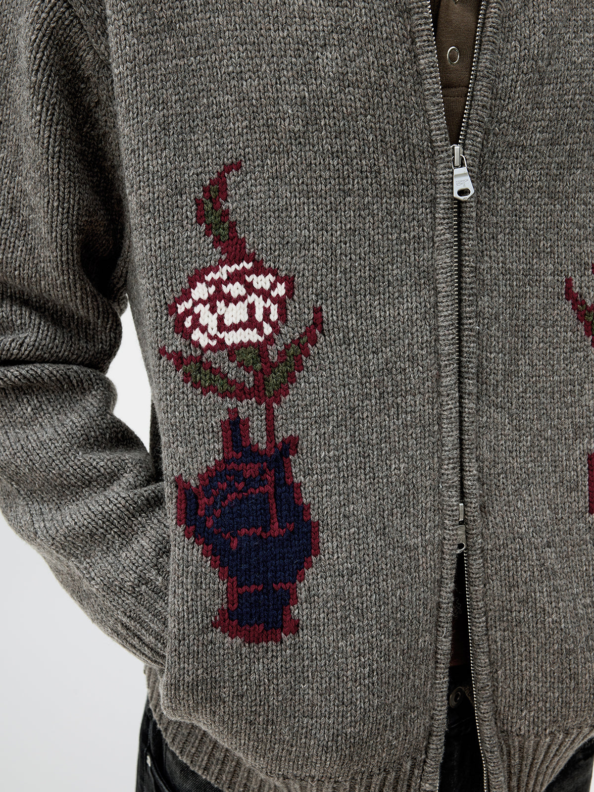 Unisex Wool Blend Cardigan