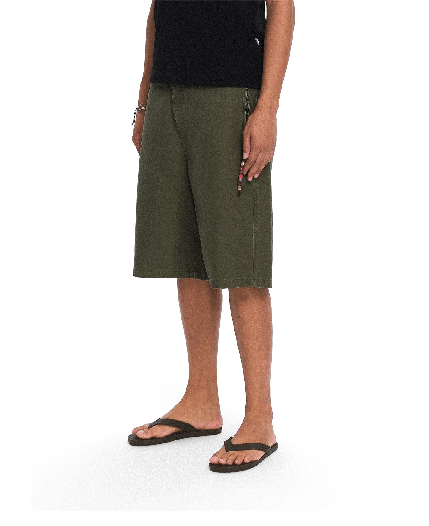 Vintage Cotton Shorts with Beads