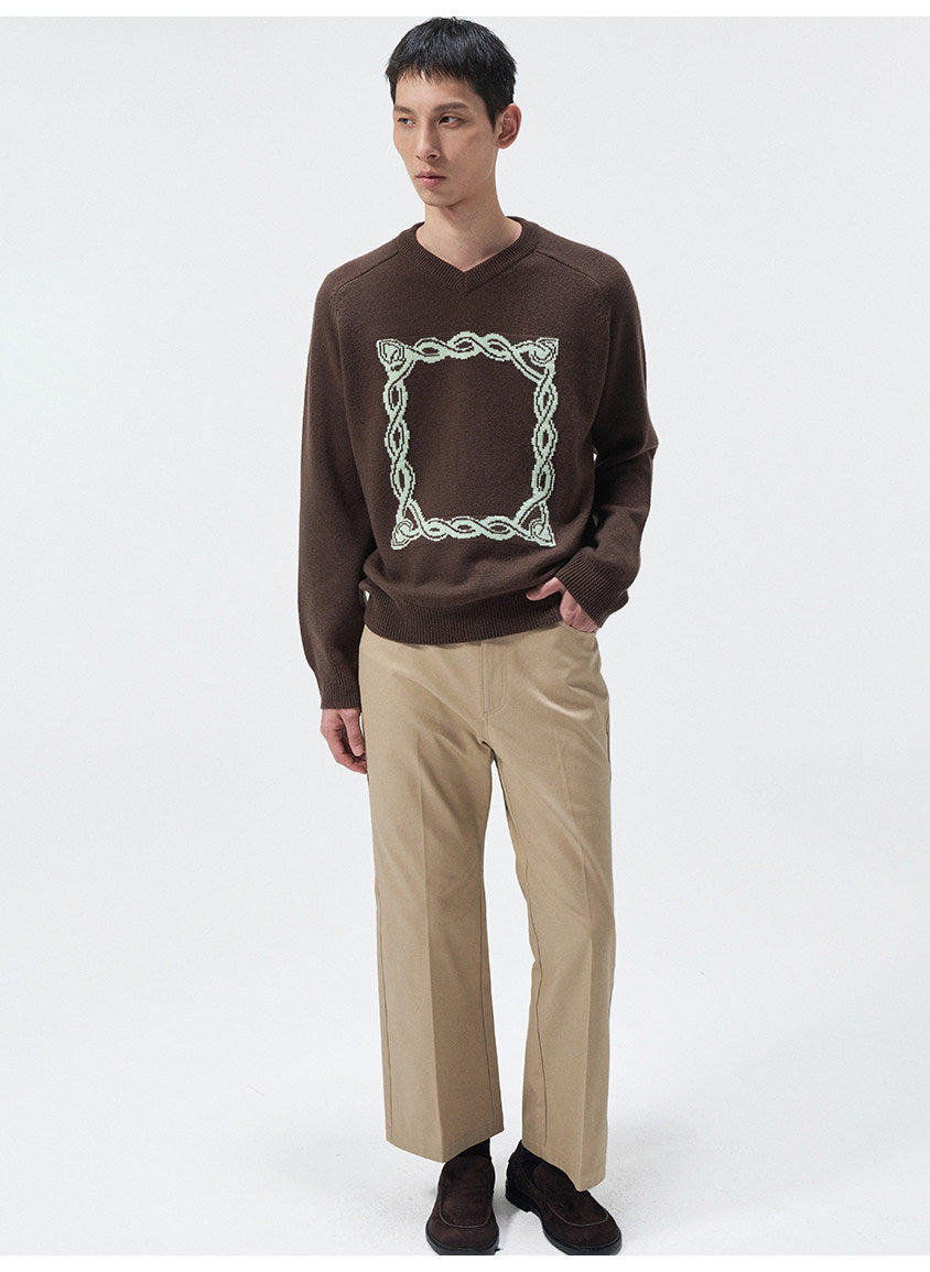 Multi-Pocket Wash-Finished Cropped Pants