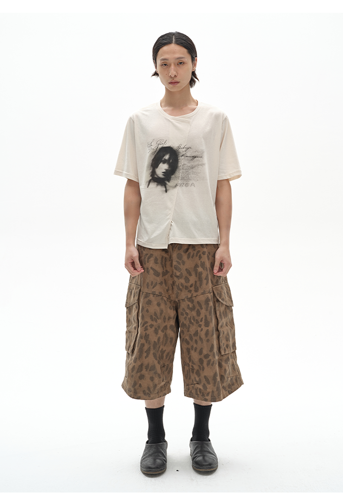 Distressed Print T-Shirt