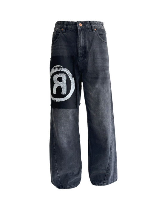 Vibe-washed Damaged Denim Pants