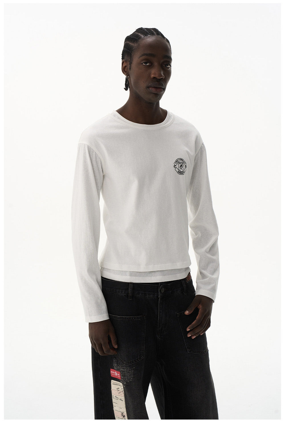 Double-Layer Basic T-Shirt