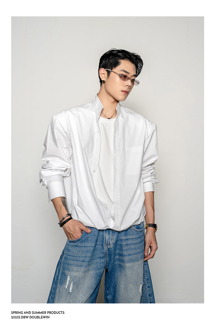 Wide-shoulder shirt
