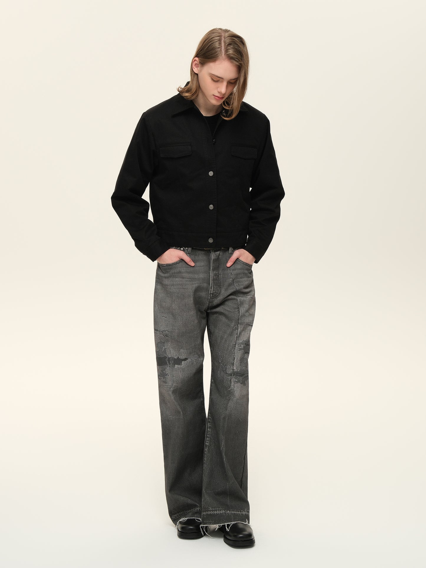 Pocket Short Wide Jacket