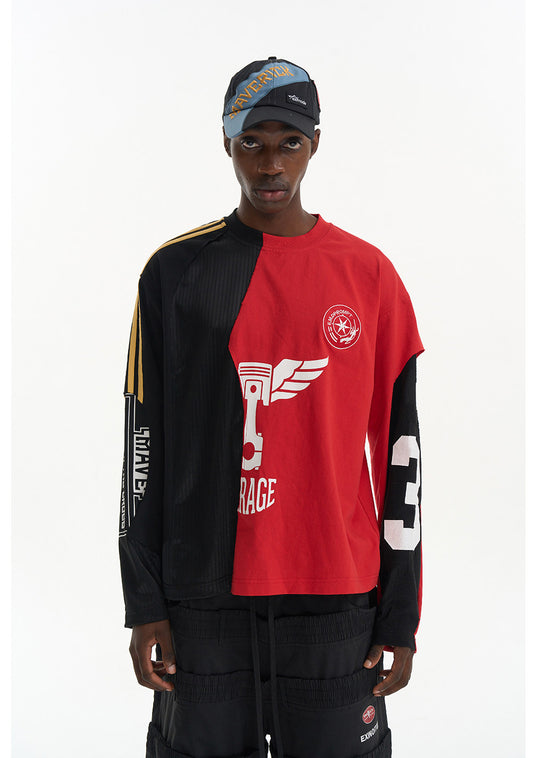 Color Block Patchwork T-Shirt