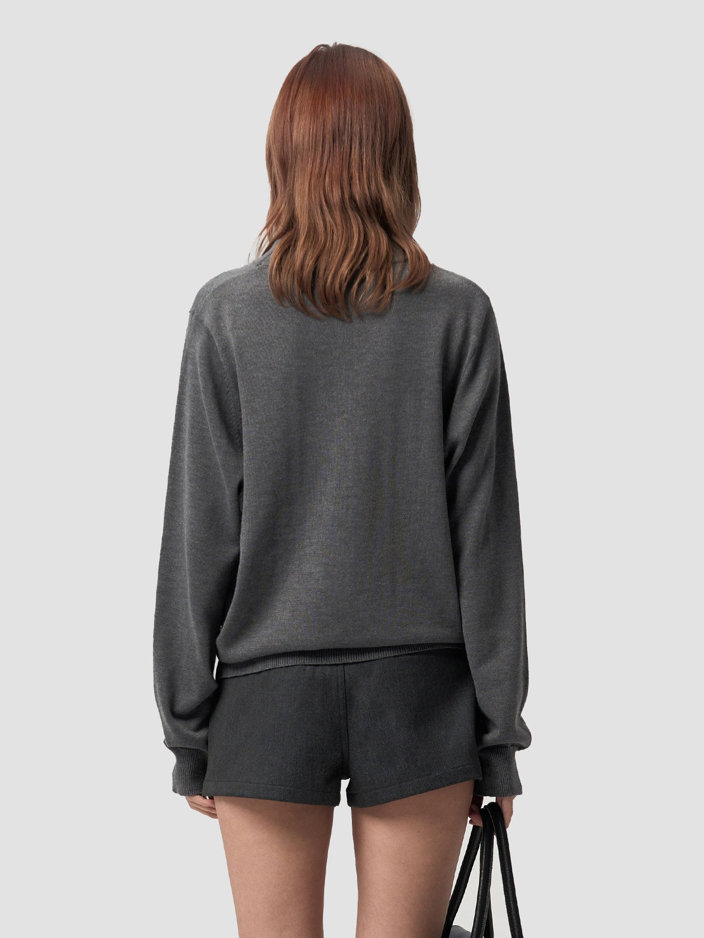 Mid-Neck Knit Shirt