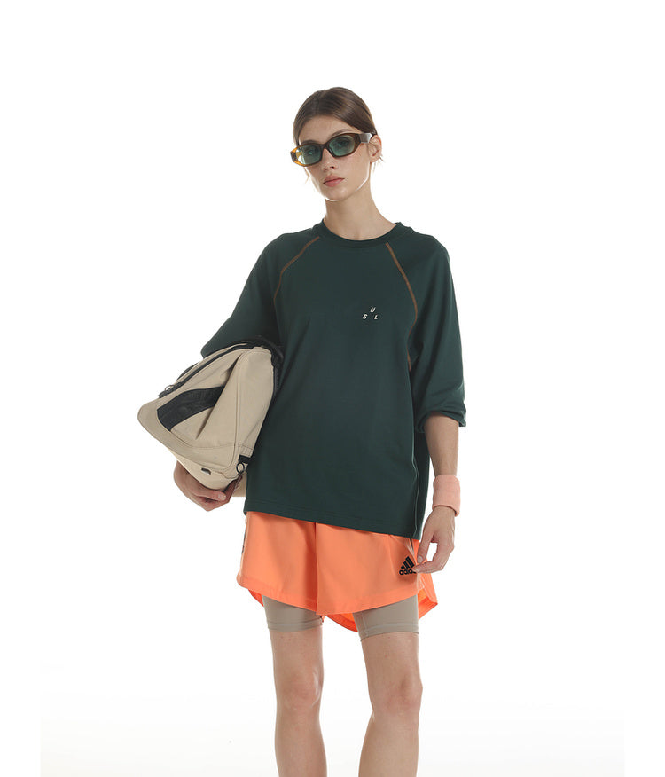 Contrast Color Raglan T-Shirt