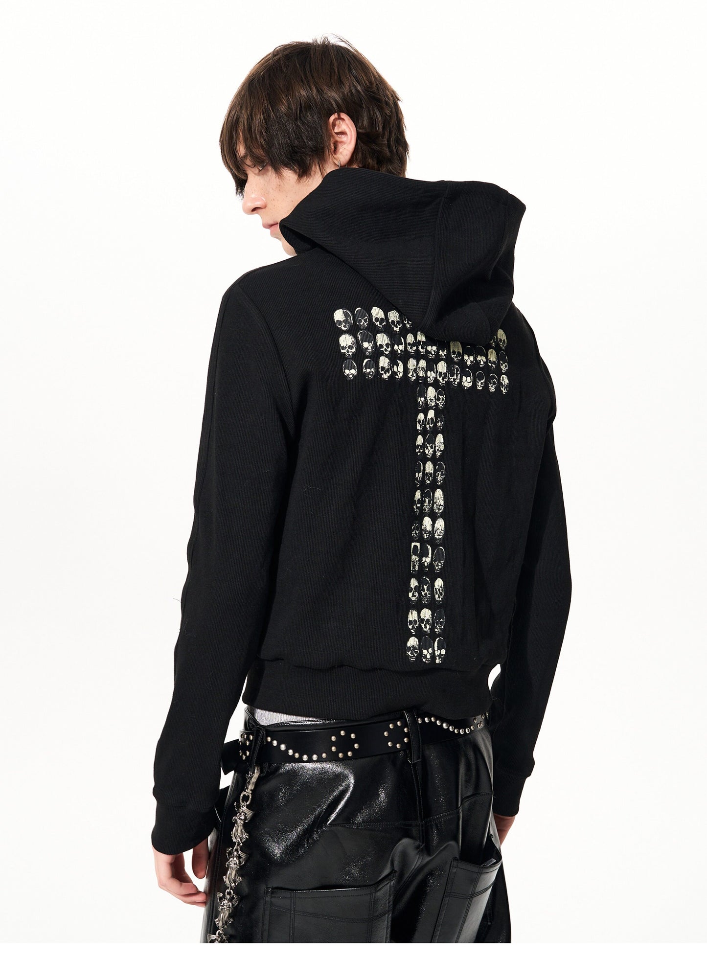 Skull & Cross Zipper Hoodie