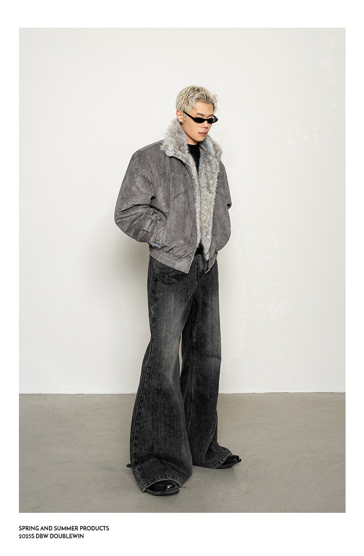 Faux Fox Fur Cotton Jacket