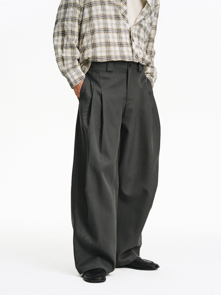 Cotton Blend Casual Pants