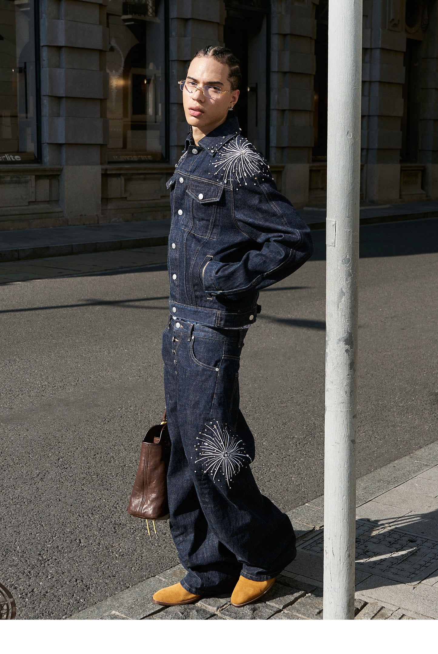 Embroidered Original Denim Pants