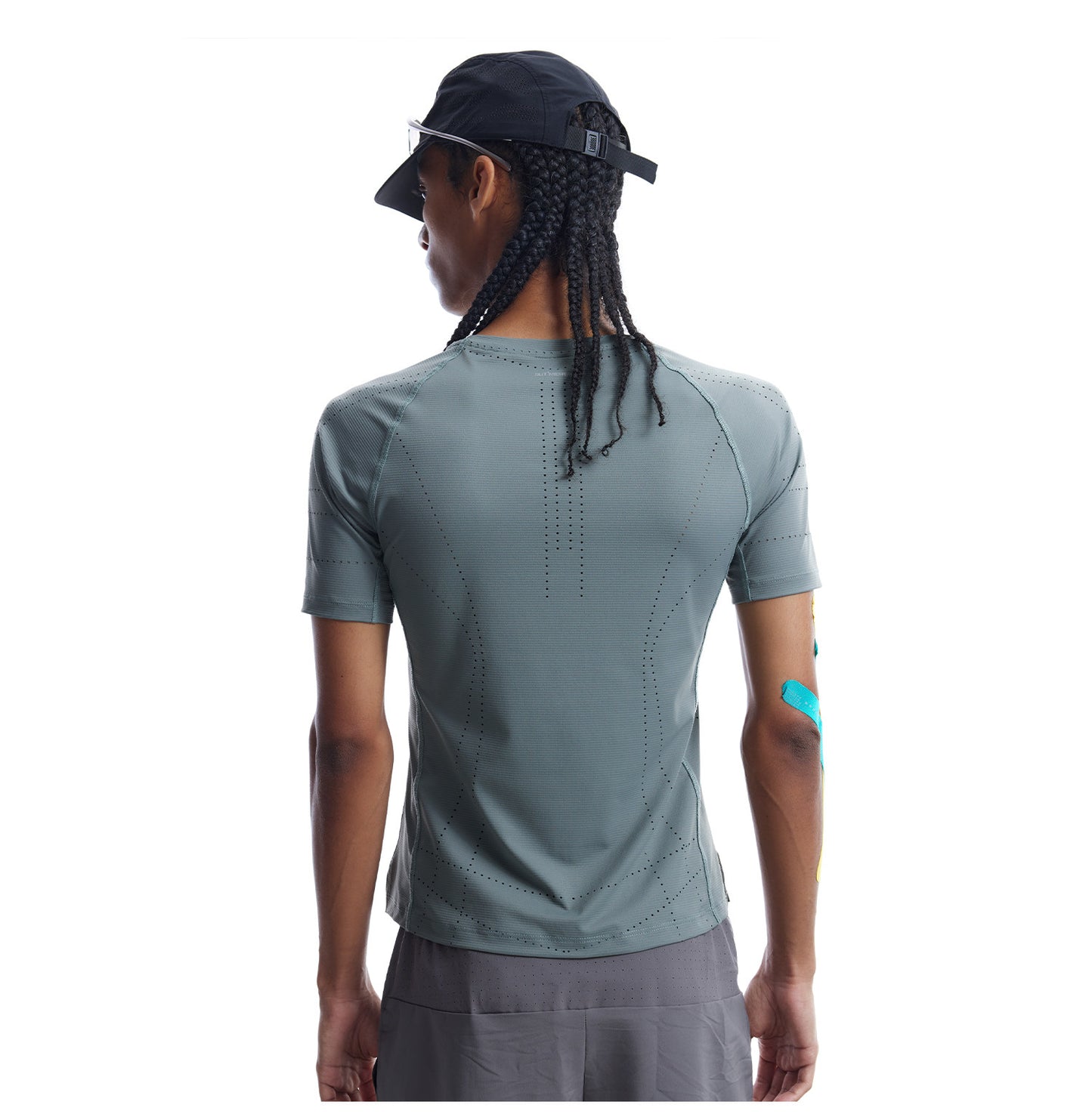 Hollow-Out Pattern Moisture-Wicking T-Shirt