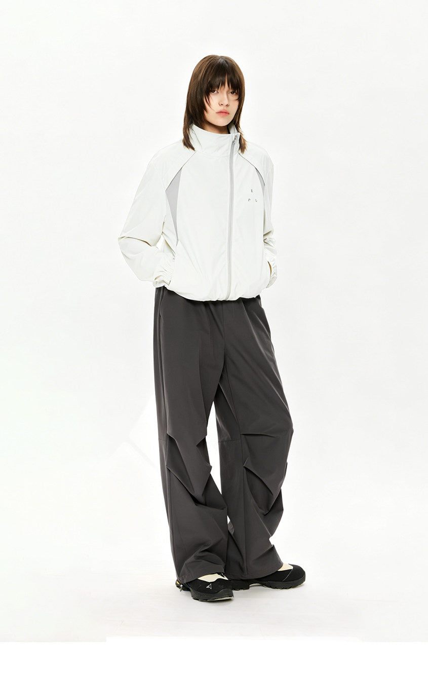 Stand-Up Collar Diagonal Zipper Sun Protection Jacket