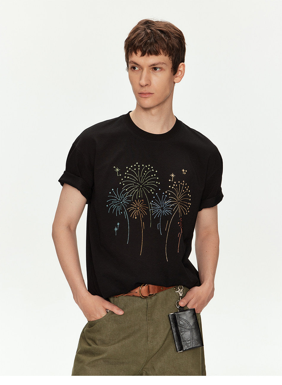 Oversized T-Shirt with Embroidery
