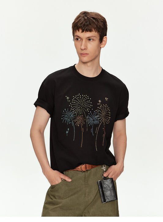 Oversized T-Shirt with Embroidery