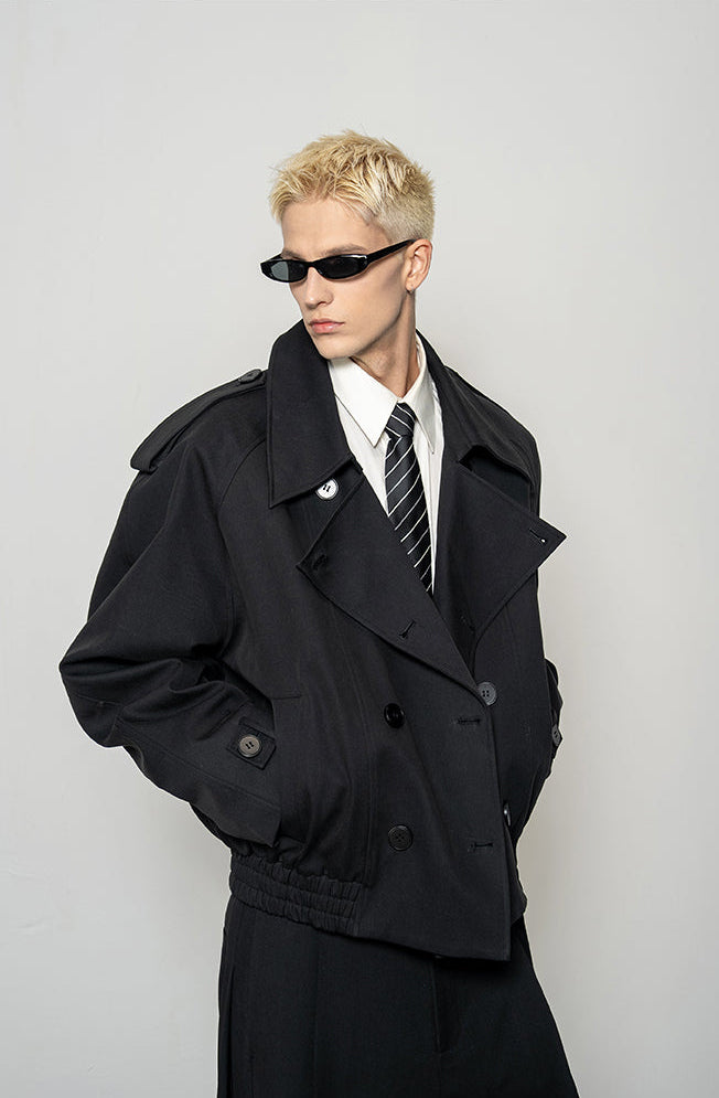 Large Lapel Trench Coat