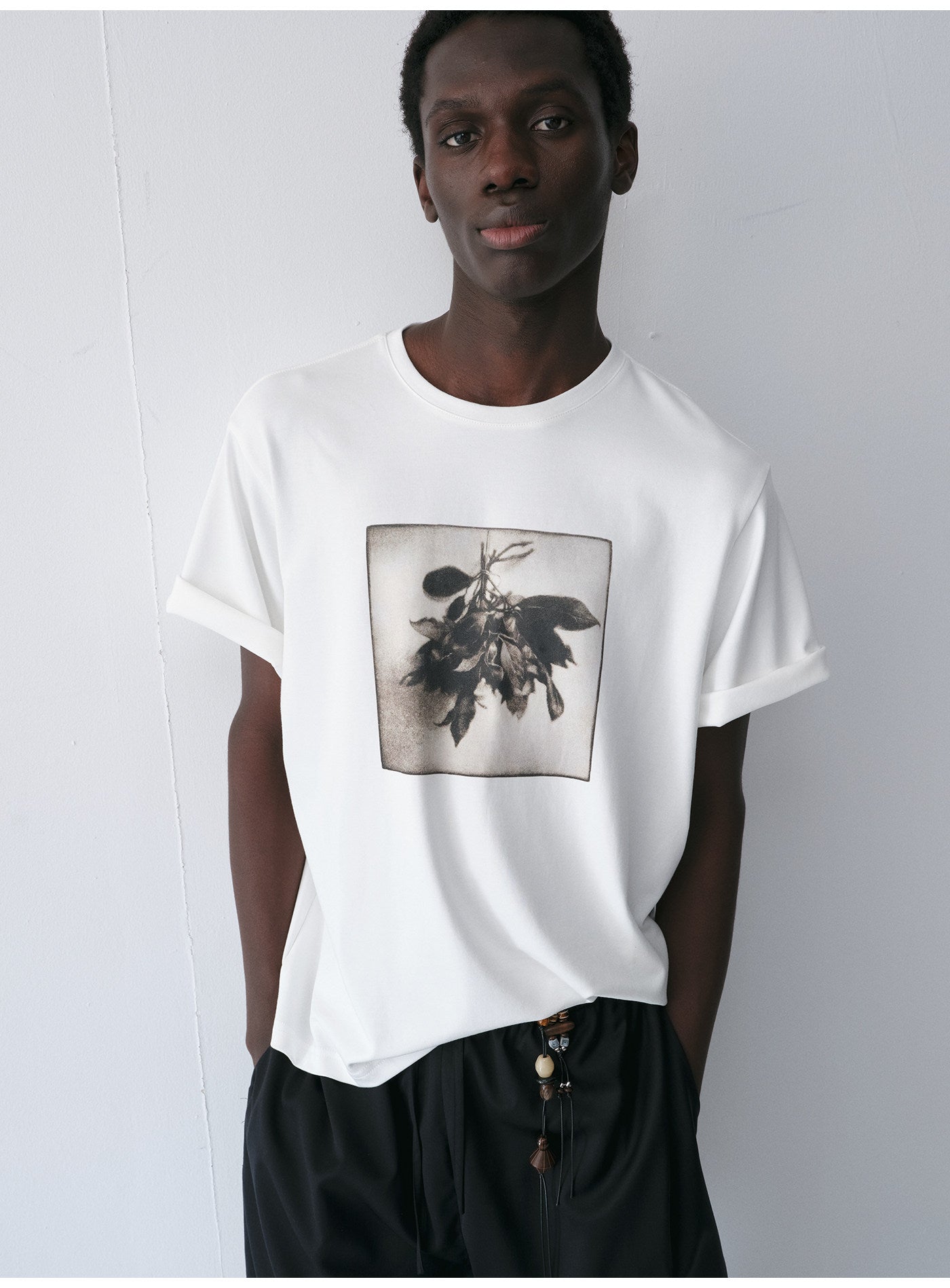 Bouquet Print Crew Neck T-Shirt