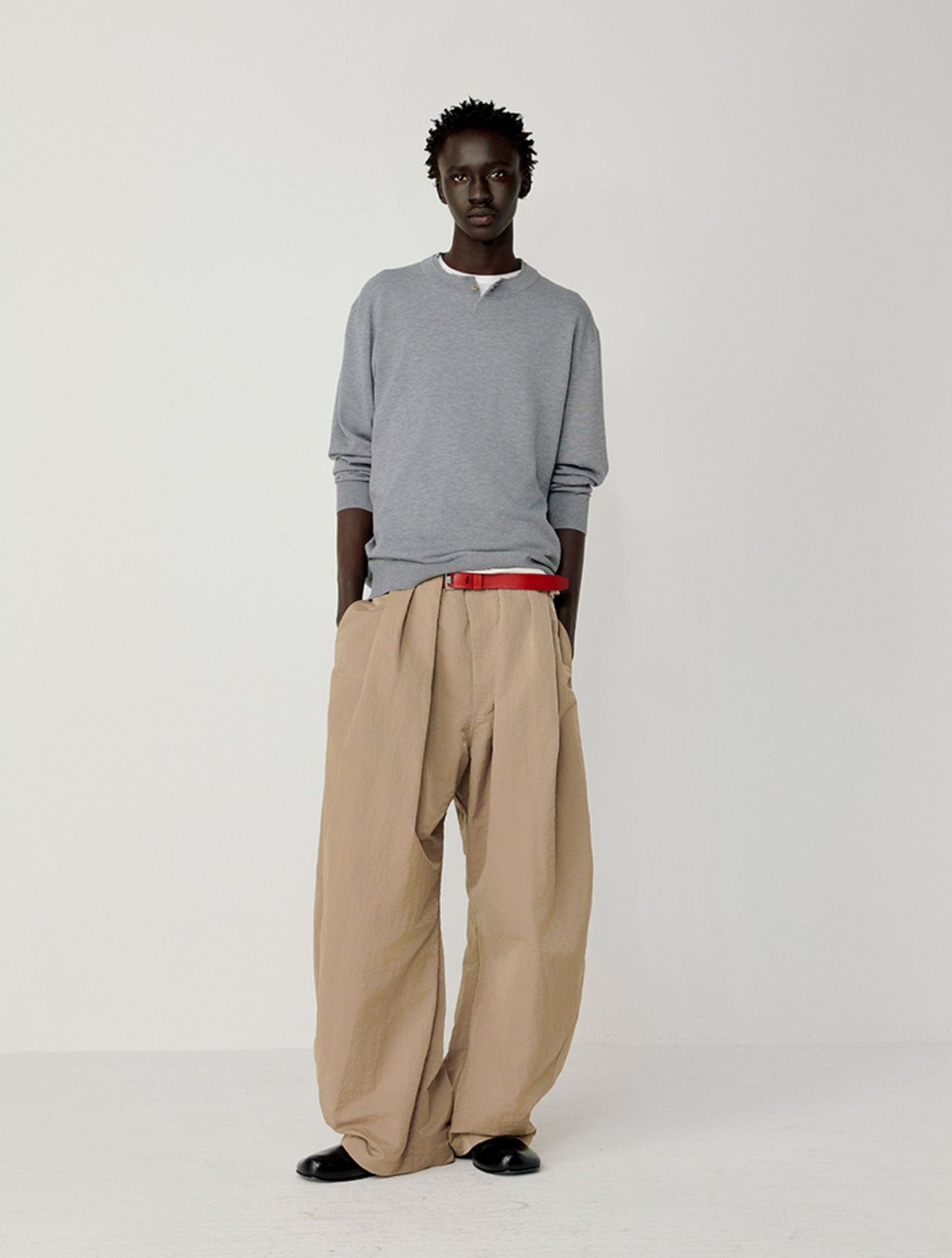Pleated Waist Casual Pants