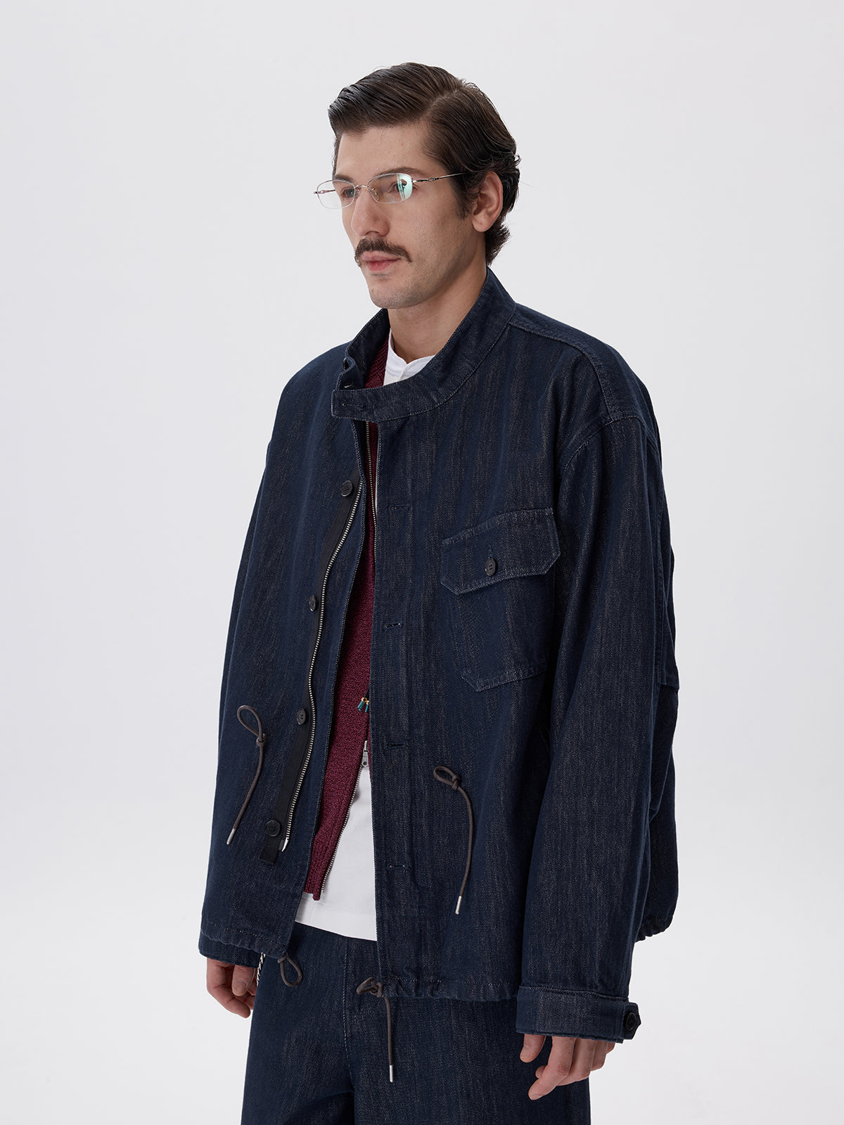Paper Yarn Blend Denim Jacket