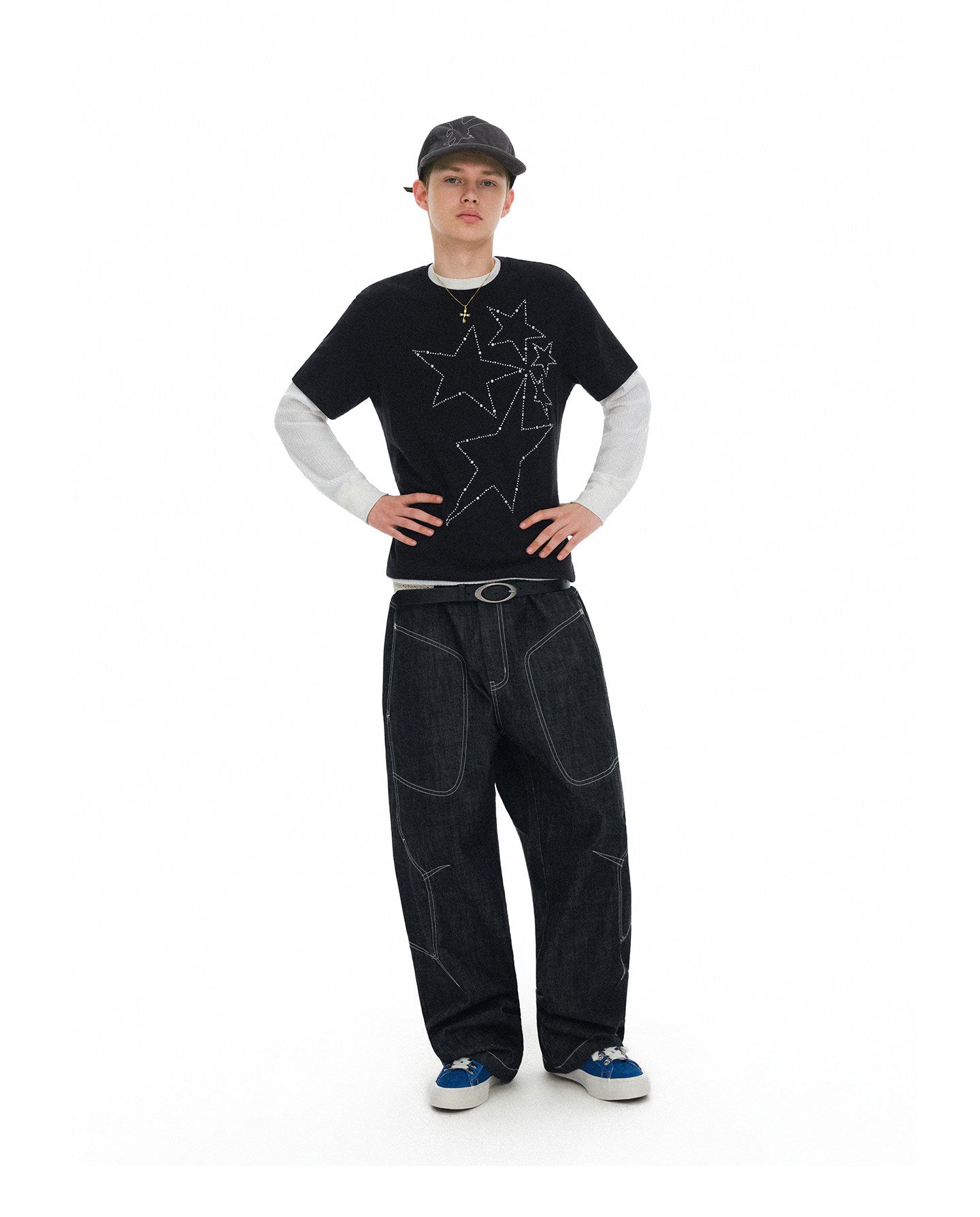 Sickle-Cut All-Season Denim Pants