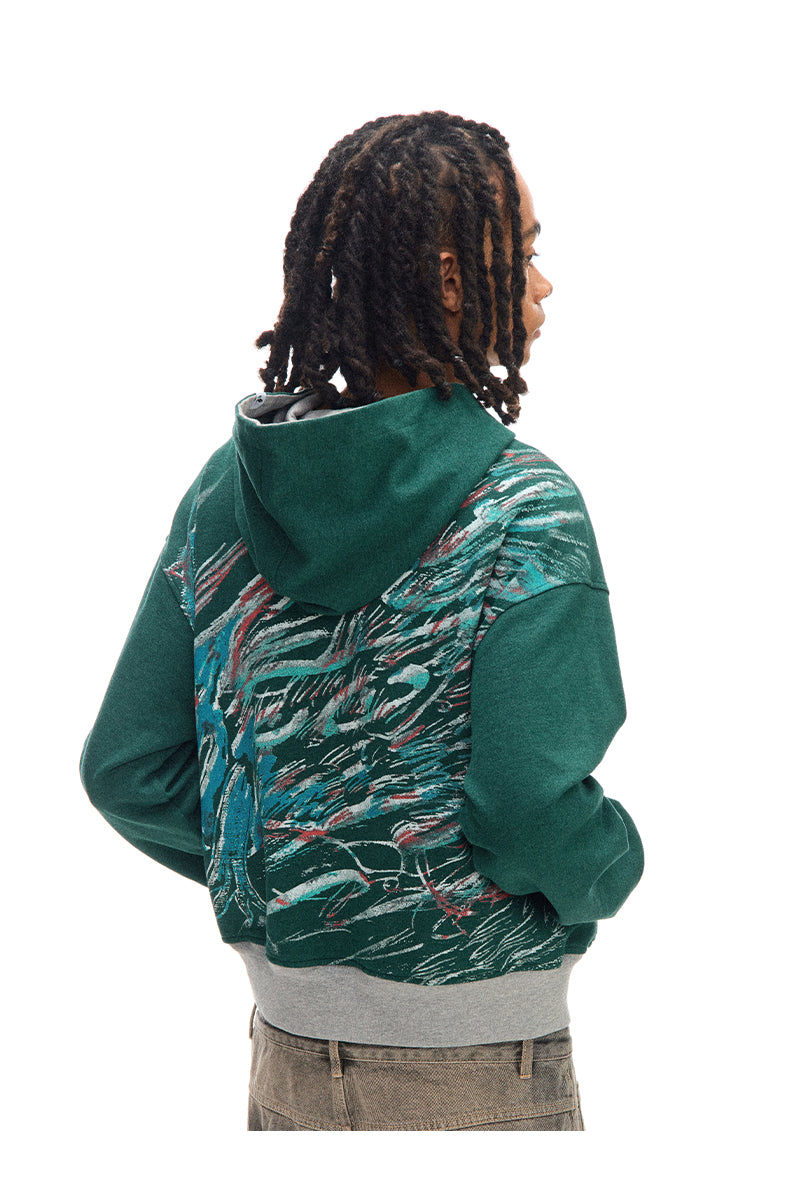 Reversible Hooded Sweatshirt