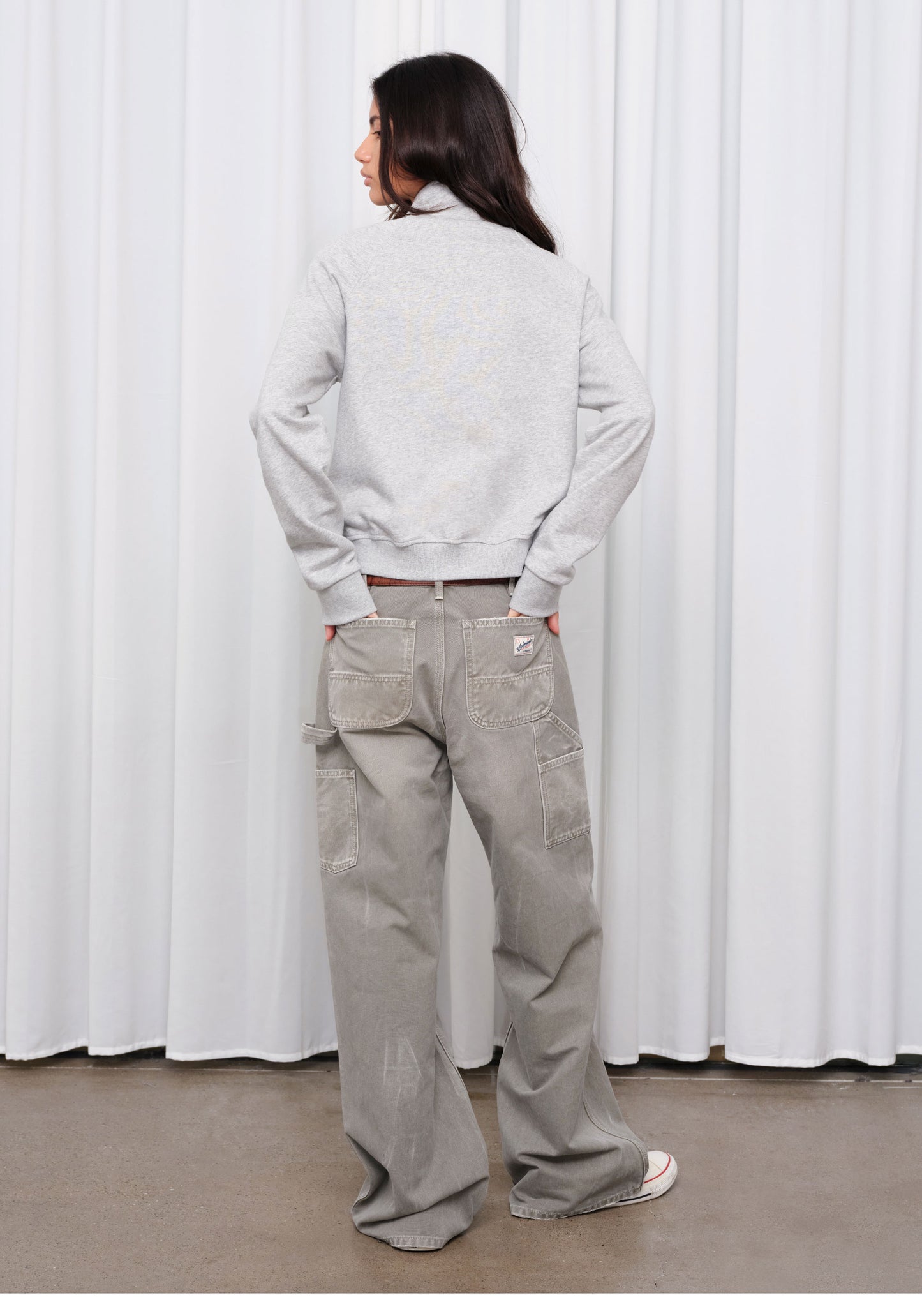 Patchwork Distressed Embroidery Remade Work Pants