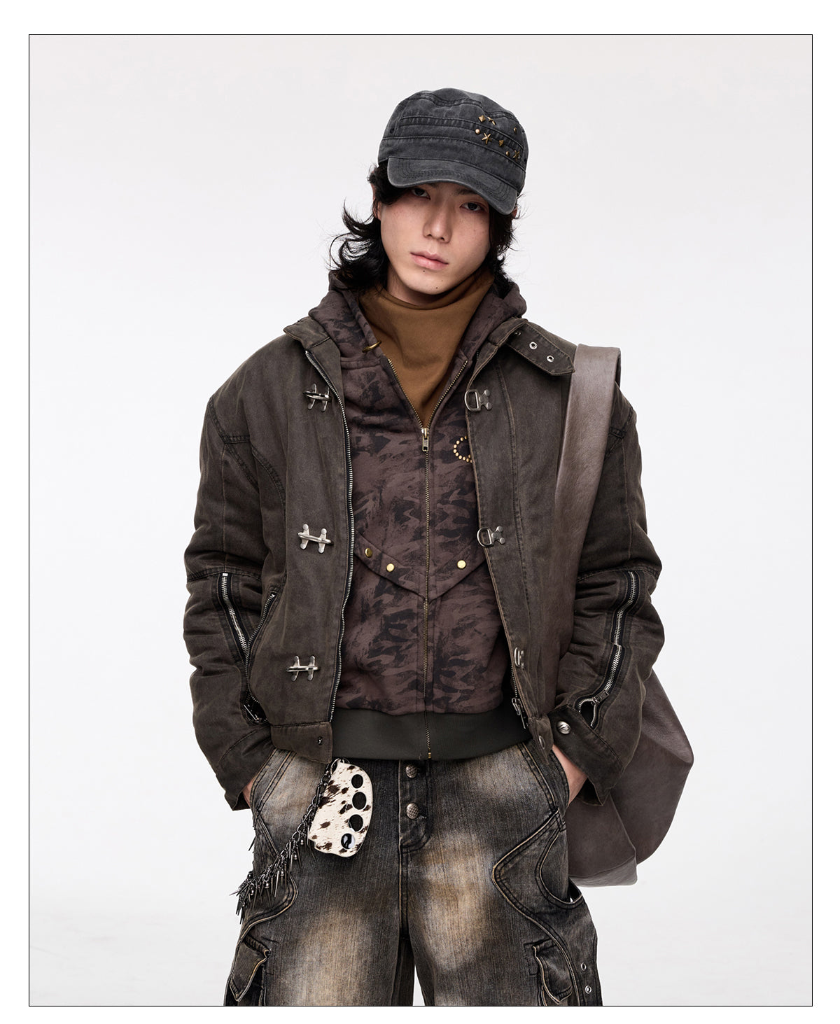 Deconstructed Splicing Loose Jacket