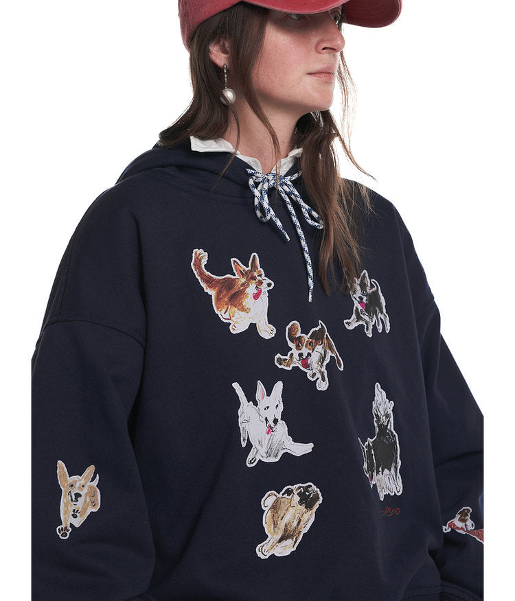 Printed Fleece Hoodie