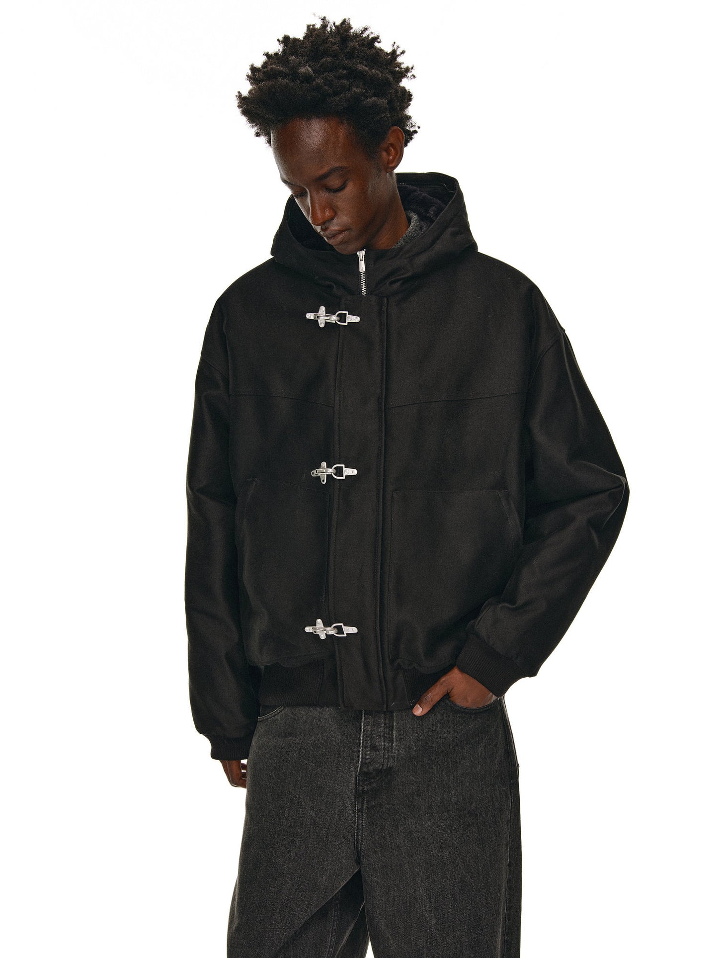 Fur Collar Hooded Jacket