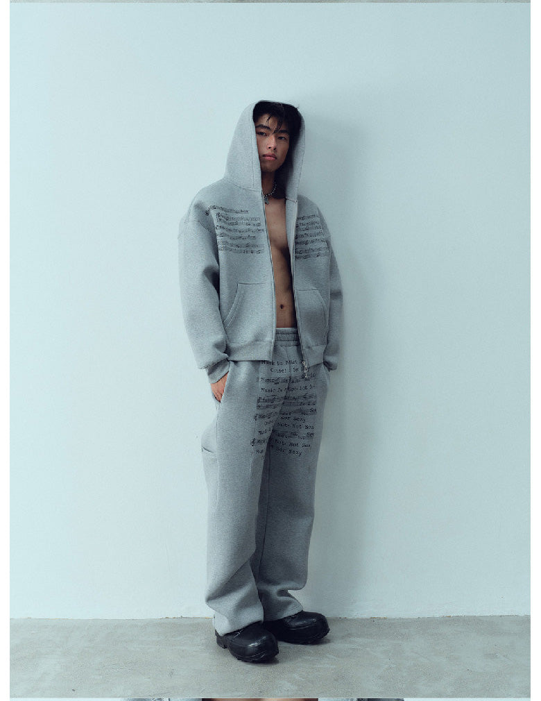 Loose Fit Air Layer Sweatshirt Set