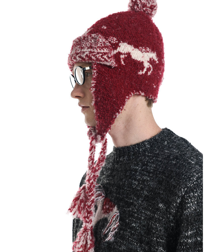 Soft Earflap Knit Cap
