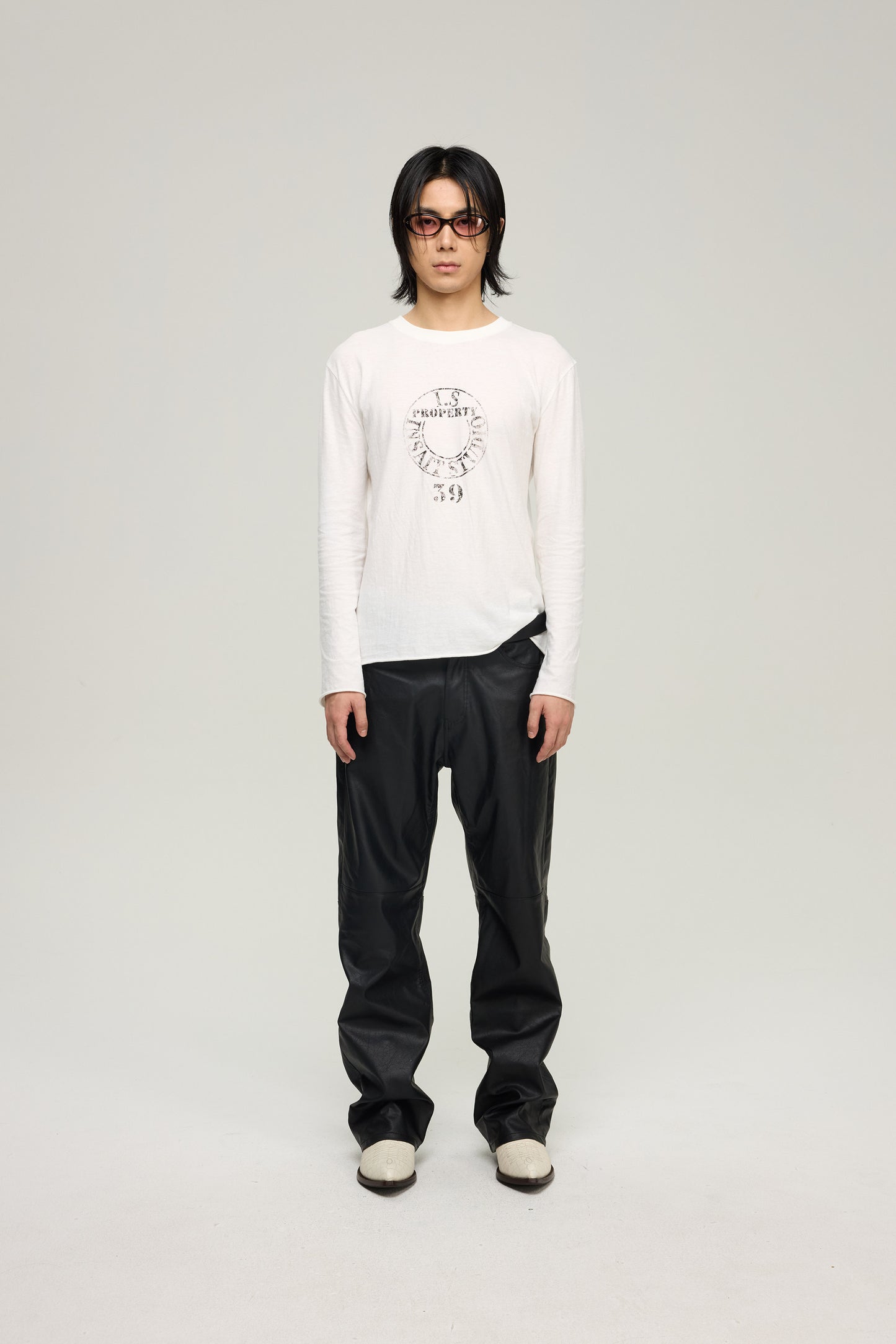 Rolled Hem Printed T-Shirt