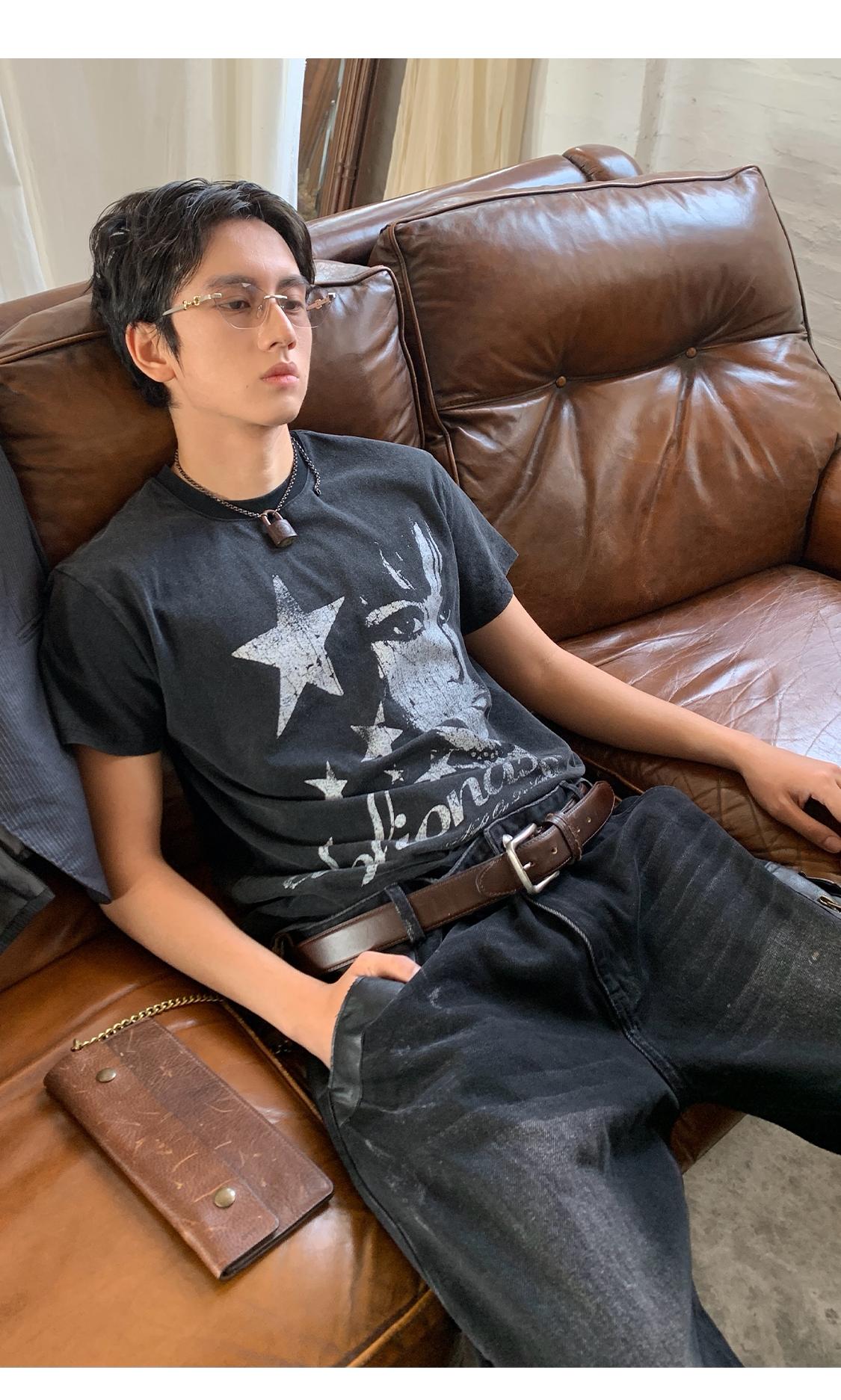 Fit Wash Print T-Shirt