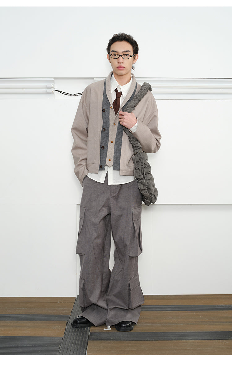 Wide leg cargo pants