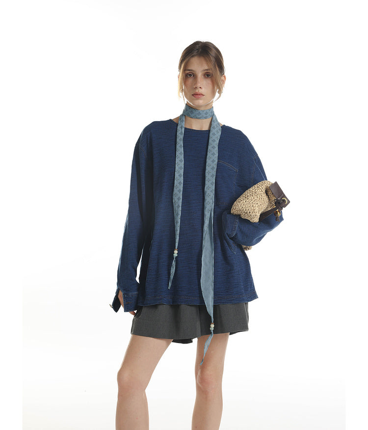 Lightweight round neck T-shirt