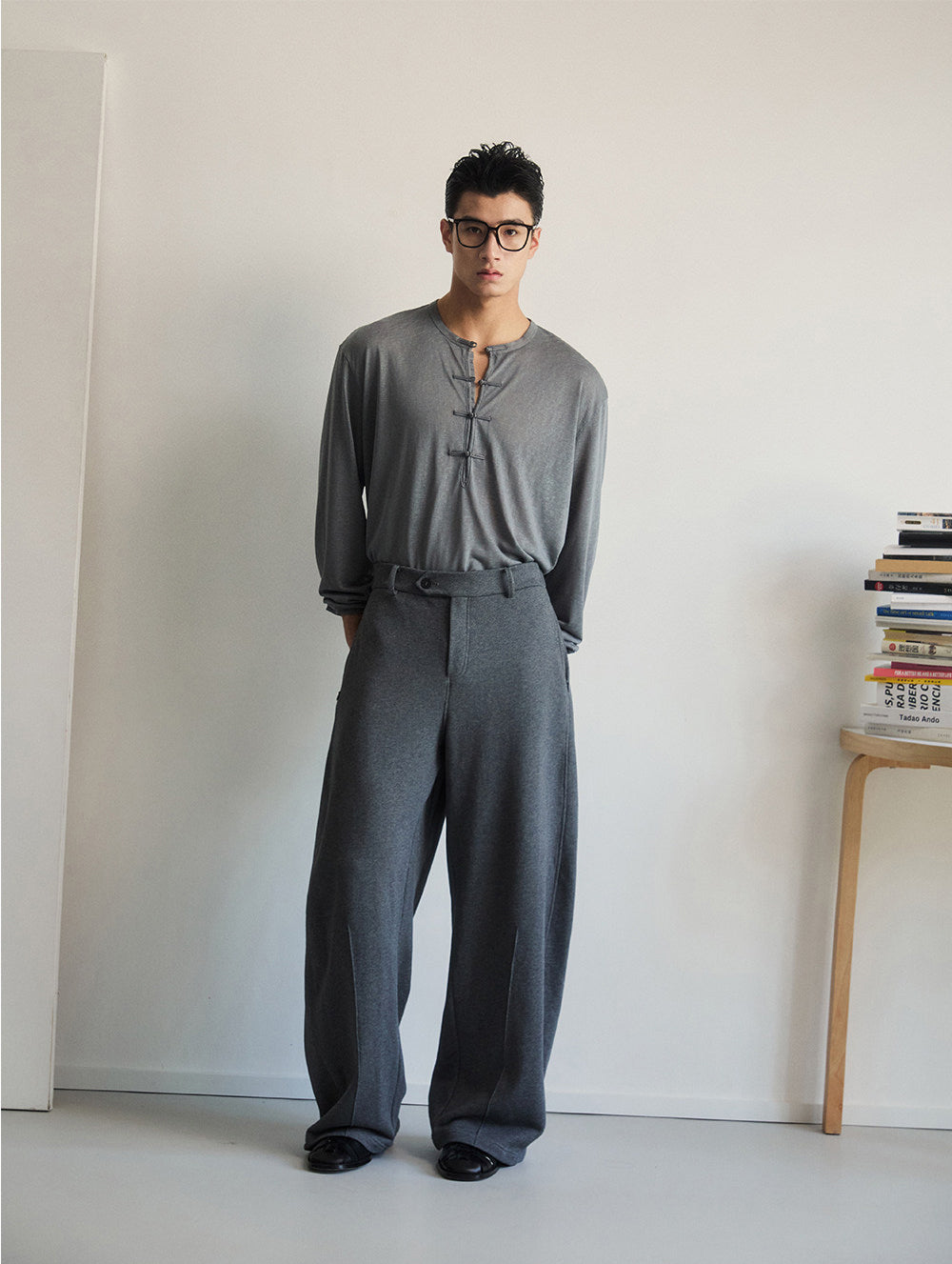 Double-sided zipper sweatpants