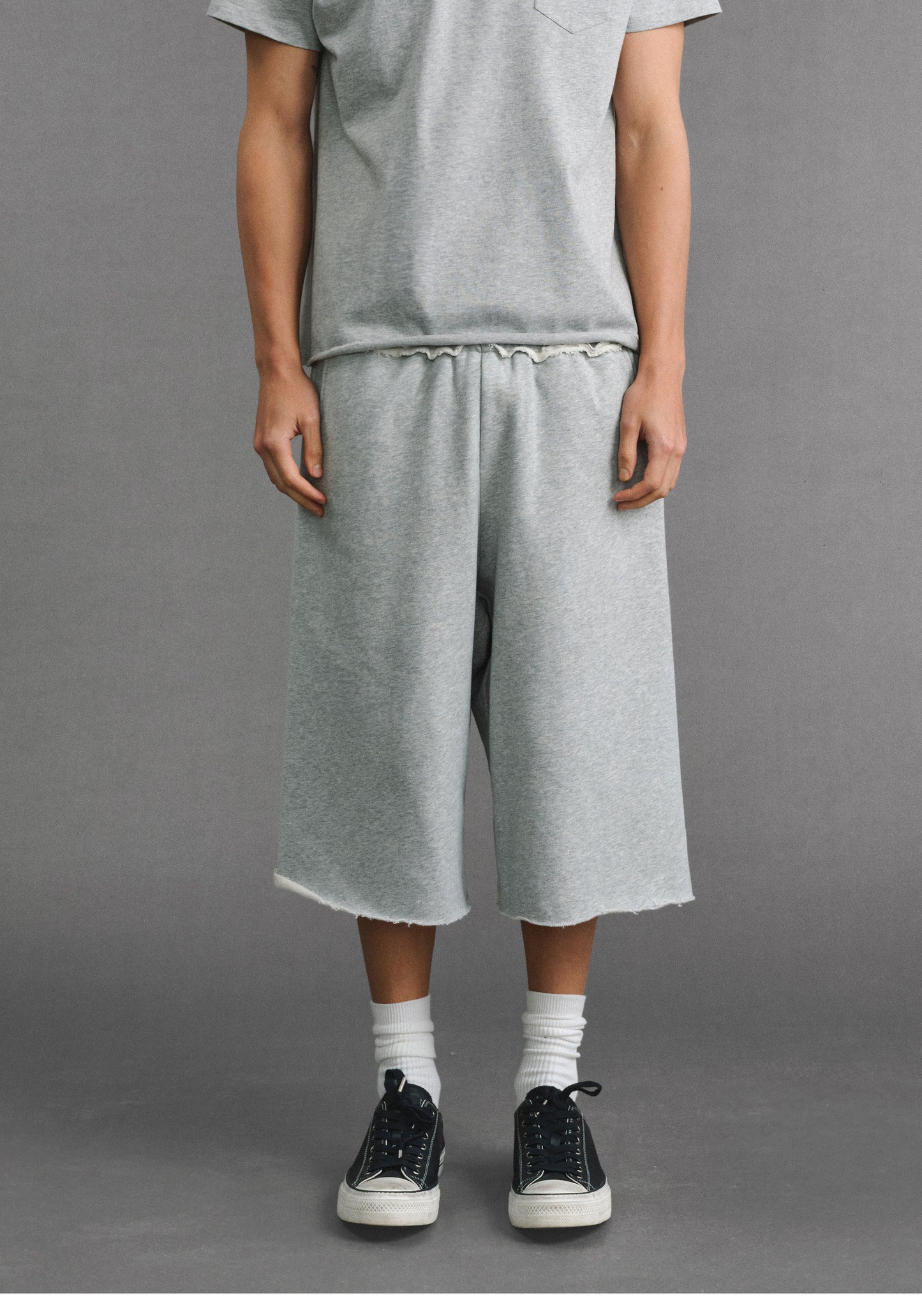 Retro-Style Cotton Shorts