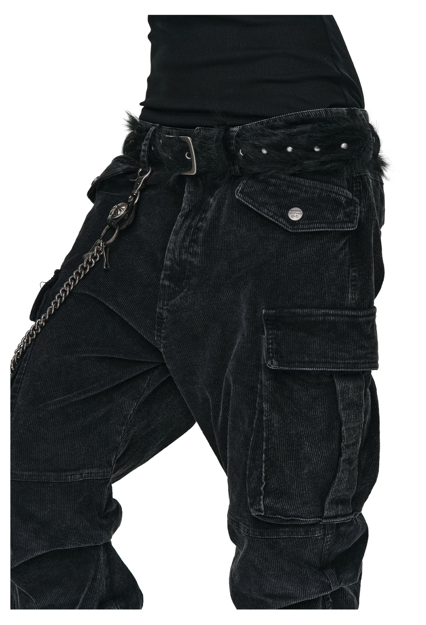 Heavy-Wash Casual Pants