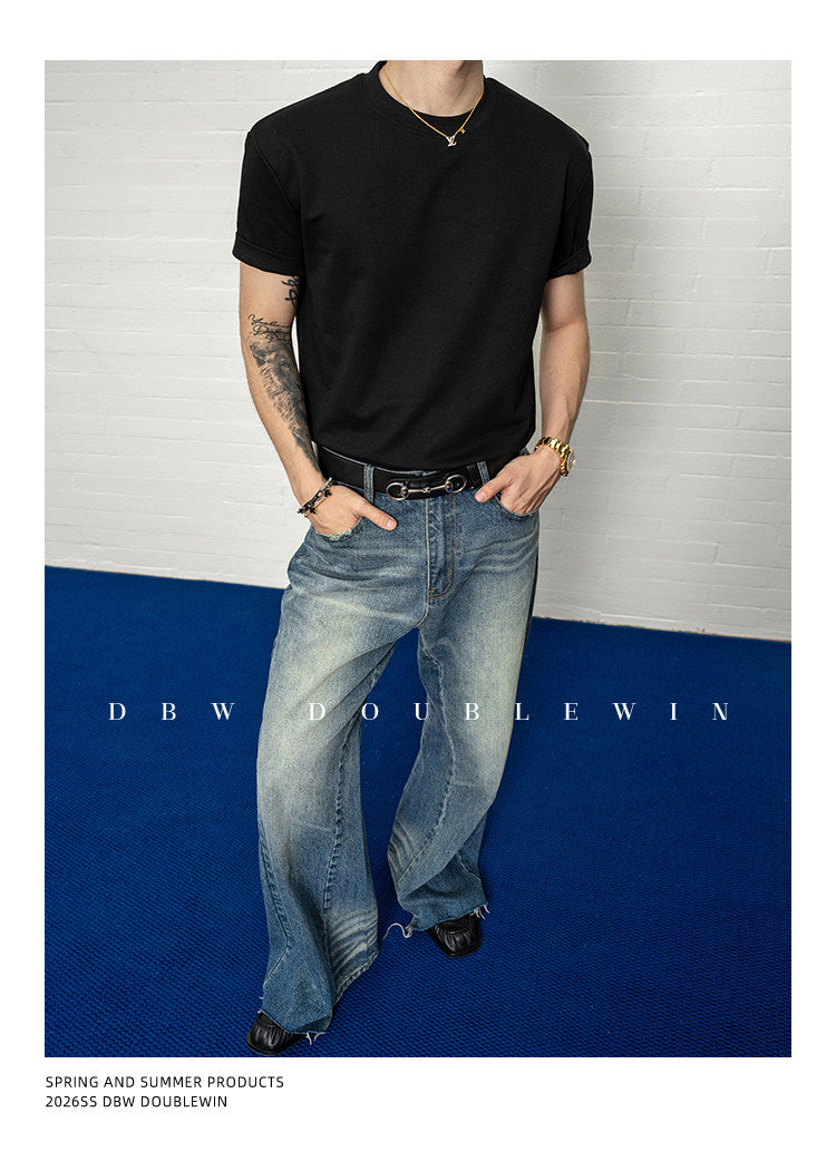 Slim-Fit Regular-Sleeve T-Shirt