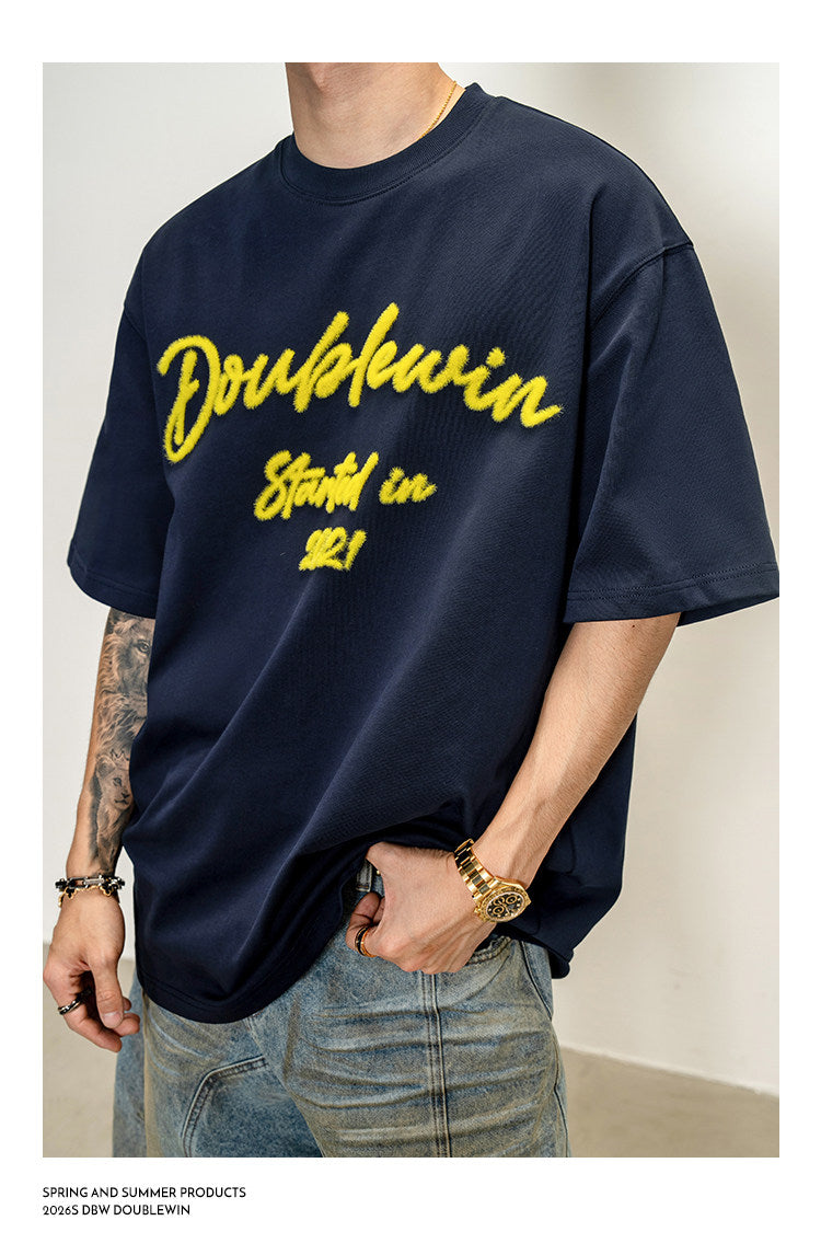 Embroidered Pure Cotton T-Shirt