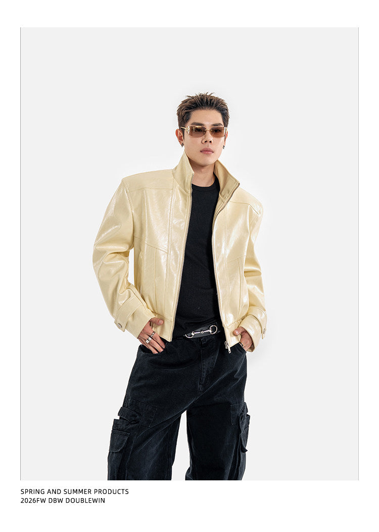 Deconstructed Leather Jacket