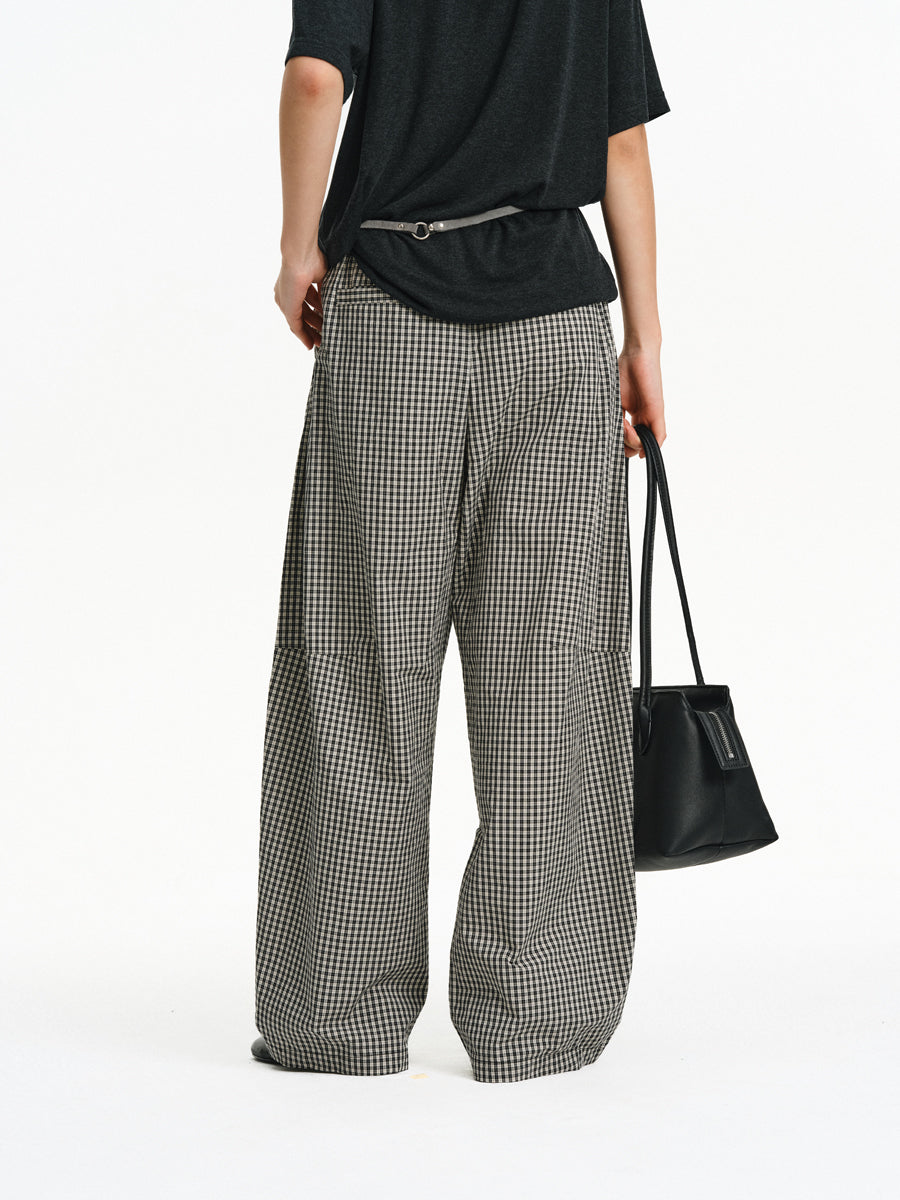 Lazy Check Casual Pants