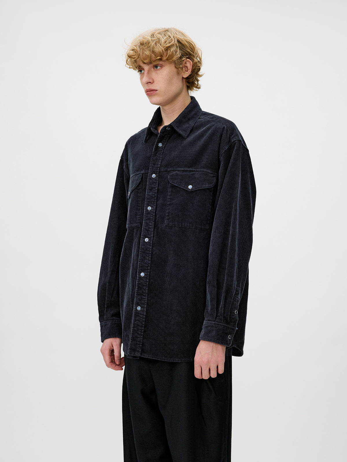 Corduroy Shirt with Pockets