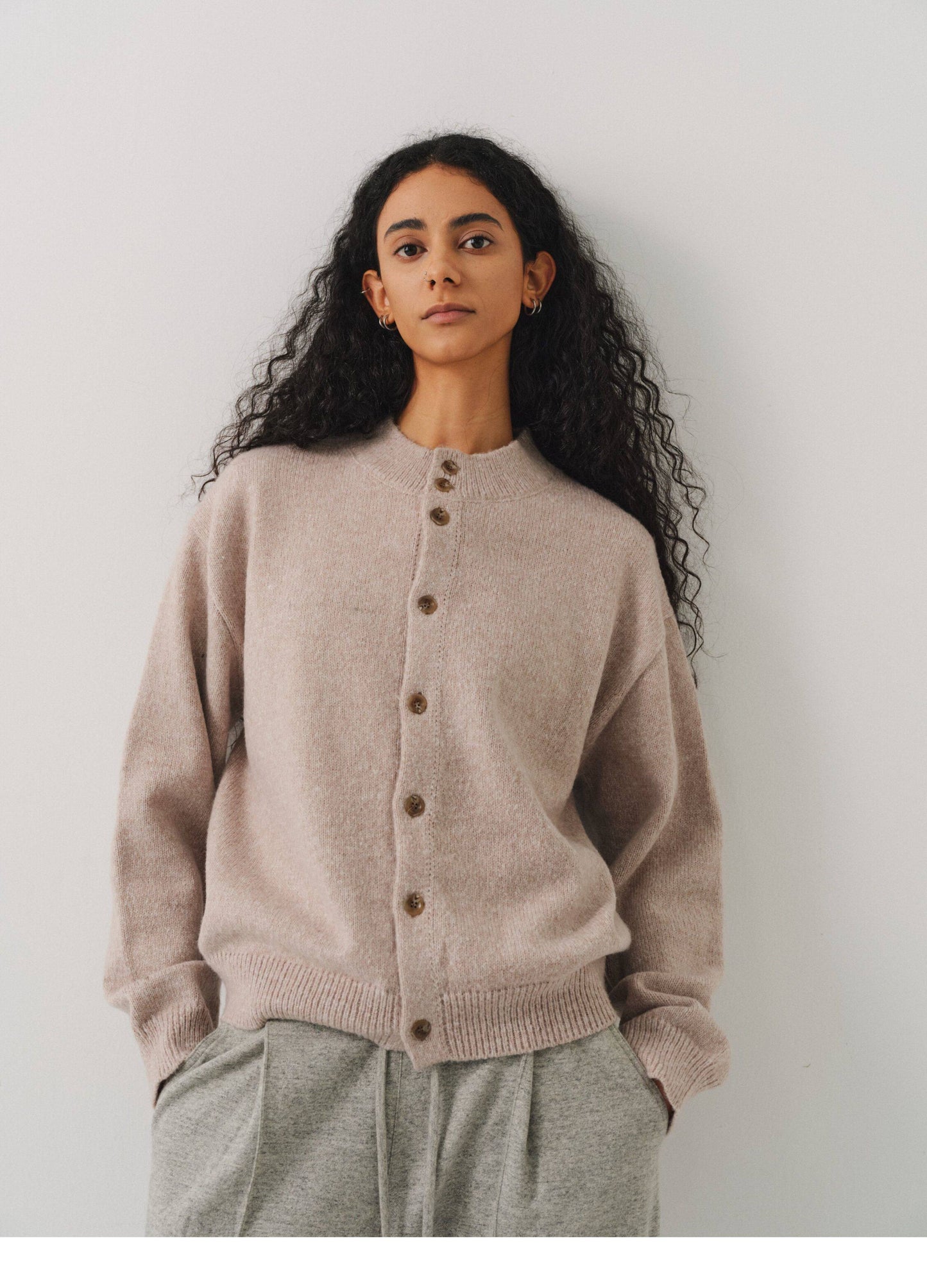 Multi-button Knit Cardigan
