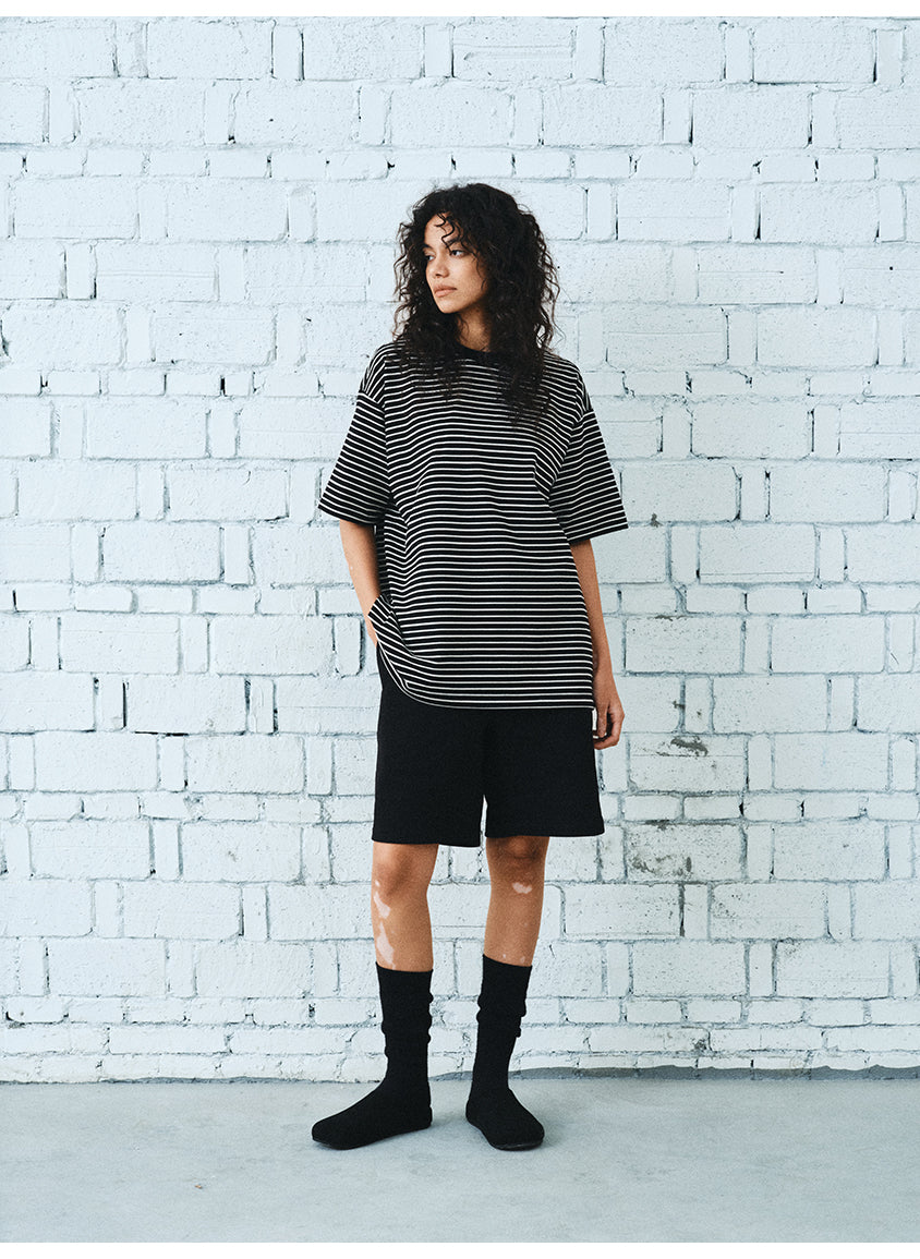 Striped Round Neck T-Shirt