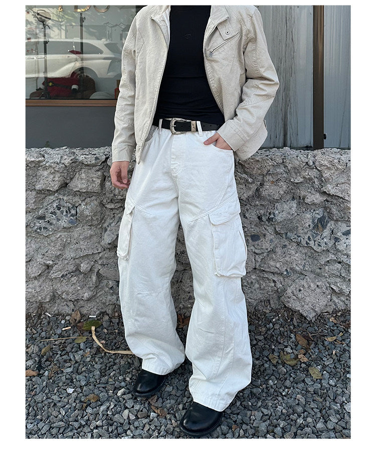 White Denim Work Pants