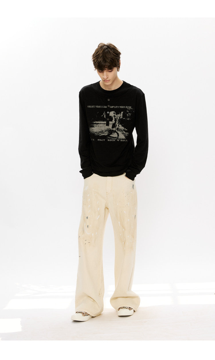 Loose-Fit Straight-Leg Jeans