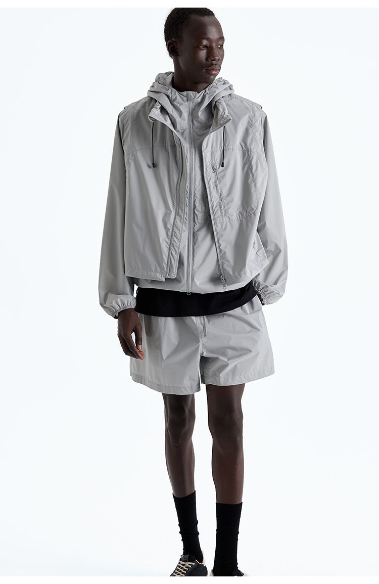 Water-repellent windshell vest