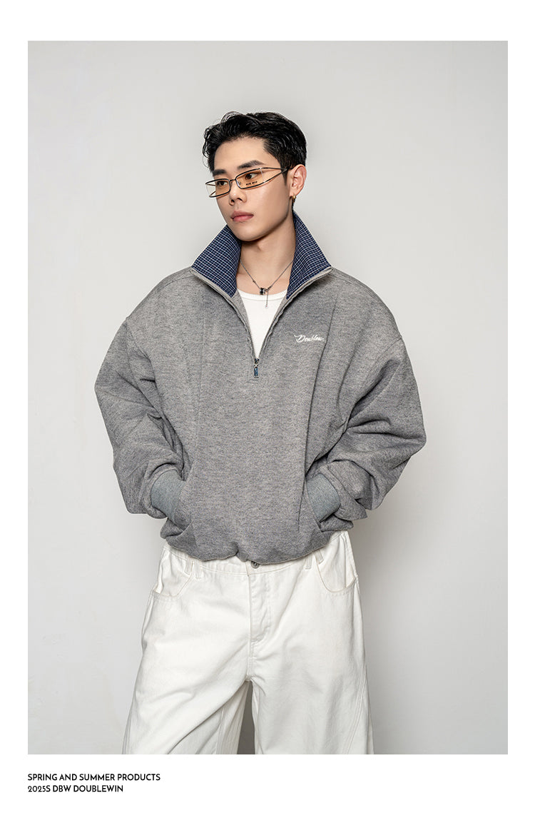 Stand Collar Sweatshirt