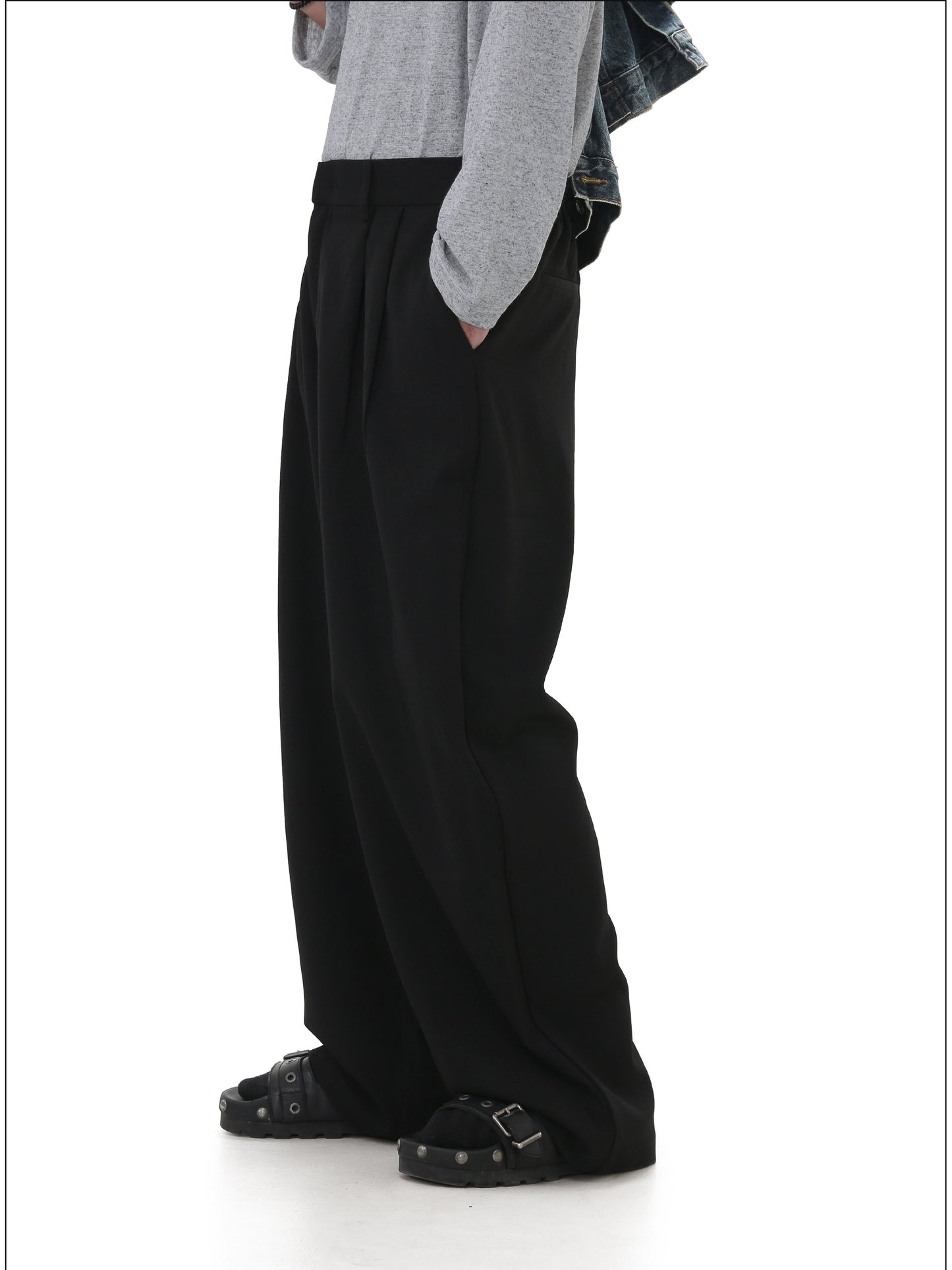 Straight-Leg Casual Pants